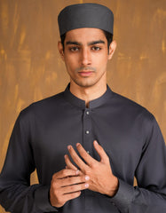 GREY BLENDED MEN CAP | JJ-CAP-0006-R37