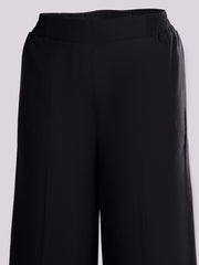 BLACK WIDE LEG PANTS