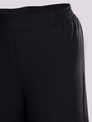 BLACK WIDE LEG PANTS