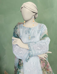 BLUE LAWN EMBROIDERED UNSTITCHED 2PC