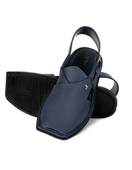 BLUE PLAIN PESHAWARI SANDALS