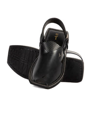 BLACK PESHAWARI SANDALS