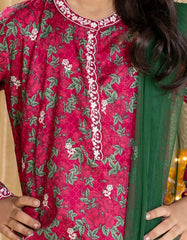 PINK LAWN EMBROIDERED 3PC | JGK-S-JGP-25-1536
