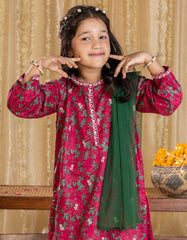 PINK LAWN EMBROIDERED 3PC | JGK-S-JGP-25-1536