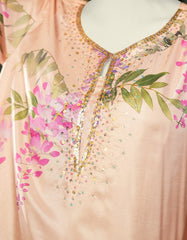 PEACH SILK EMBROIDERED 2PC STITCHED