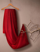 JSH-SHW-21-0027 FB/SOLID DYED SHAWL - MAROON