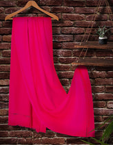 JSH-SHW-21-0027 FB/SOLID DYED SHAWL - PINK