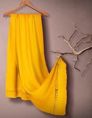 JSH-SHW-21-0027 FB/SOLID DYED SHAWL - MUSTARD