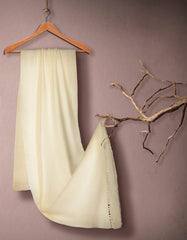 JSH-SHW-21-0027 FB/SOLID DYED SHAWL - WHITE