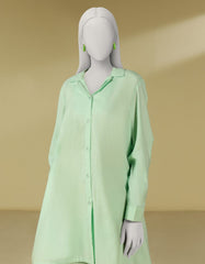 GREEN DOBBY DYED 2PC STITCHED