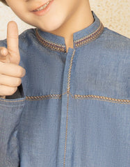 DENIM BLUE COTTON KURTA | JCK-S-39283