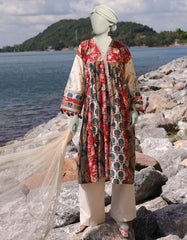 OFF WHITE LAWN EMBROIDERED 3PC STITCHED | JLAWN-S-25-025