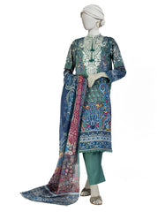 GREEN LAWN EMBROIDERED 3PC STITCHED