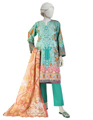 GREEN LAWN EMBROIDERED 3PC STITCHED