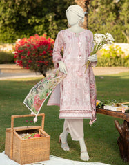 PINK LAWN EMBROIDERED UNSTITCHED 2PC