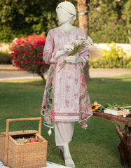 PINK LAWN EMBROIDERED UNSTITCHED 2PC