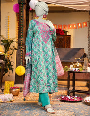GREEN LAWN EMBROIDERED 3PC STITCHED