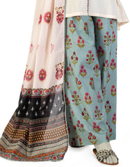 BEIGE LAWN EMBROIDERED 3PC STITCHED
