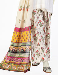 BEIGE LAWN EMBROIDERED 3PC STITCHED