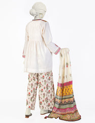 BEIGE LAWN EMBROIDERED 3PC STITCHED