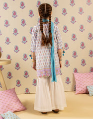 BLUE LAWN PRINTED 3PC | JGK-S-JGP-25-1515