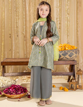 GREY LAWN PRINTED 3PC | JGKL-S-JGP-25-1525