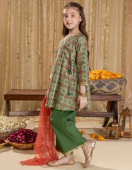 GREEN LAWN PRINTED 3PC | JGKL-S-JGP-25-1528