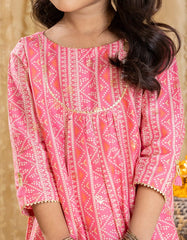 PINK LAWN PRINTED 3PC | JGKL-S-JGP-25-1530