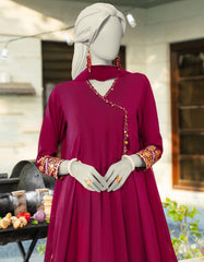 PINK SILK DYED 3PC STITCHED