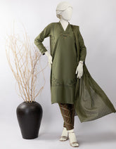 GREEN LAWN EMBROIDERED 3PC STITCHED