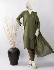 GREEN LAWN EMBROIDERED 3PC STITCHED