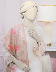 BEIGE SILK EMBROIDERED 3PC STITCHED