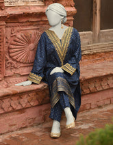 BLUE LAWN EMBROIDERED 2PC STITCHED | JLAWN-S-JST-25-2003
