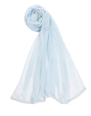 BLUE IMPURE CHIFFON BASIC DUPATTA
