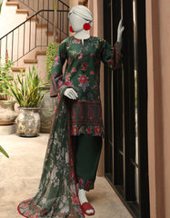 MULTICOLOR LAWN PRINTED UNSTITCHED 3PC | JLAWN-S-25-3007