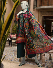 MULTICOLOR LAWN PRINTED UNSTITCHED 3PC | JLAWN-S-25-3009