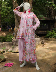 MULTICOLOR LAWN PRINTED UNSTITCHED 3PC | JLAWN-S-25-3042