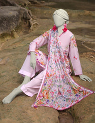 MULTICOLOR LAWN PRINTED UNSTITCHED 3PC | JLAWN-S-25-3042