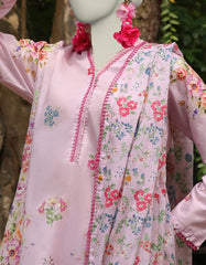 MULTICOLOR LAWN PRINTED UNSTITCHED 3PC | JLAWN-S-25-3042