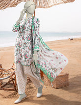 GREEN LAWN PRINTED UNSTITCHED 3PC | JLAWN-S-25-3055