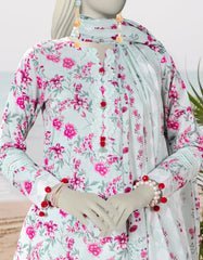 GREEN LAWN PRINTED UNSTITCHED 3PC | JLAWN-S-25-3056