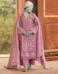 LILAC LAWN PASTE PRINTED UNSTITCHED 3PC | JLAWN-S-25-3100