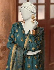GREEN LAWN PRINTED UNSTITCHED 3PC | JLAWN-S-25-3137
