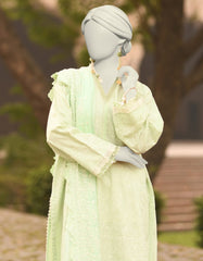 GREEN LAWN SCHIFFLI UNSTITCHED 3PC | JLAWN-S-25-3149