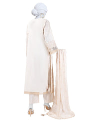BEIGE LAWN SCHIFFLI UNSTITCHED 3PC | JLAWN-S-25-3153