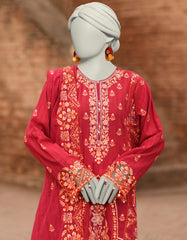 PINK DORIA EMBROIDERED UNSTITCHED 3PC | JLAWN-S-25-3181