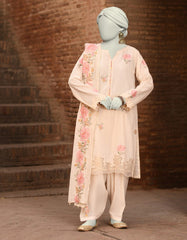 WHITE DORIA EMBROIDERED UNSTITCHED 3PC | JLAWN-S-25-3182