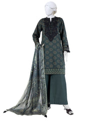 MULTICOLOR LAWN EMBROIDERED UNSTITCHED 3PC