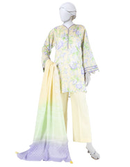 MULTICOLOR LAWN PRINTED UNSTITCHED 3PC