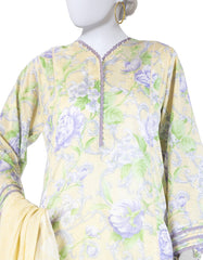MULTICOLOR LAWN PRINTED UNSTITCHED 3PC